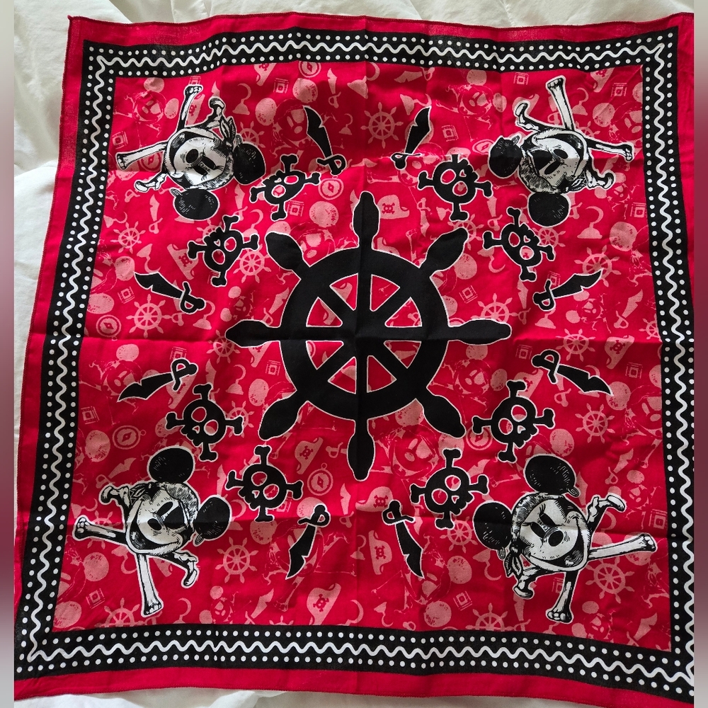 Disney Cruise Line Mickey & Minnie Pirate Bandana